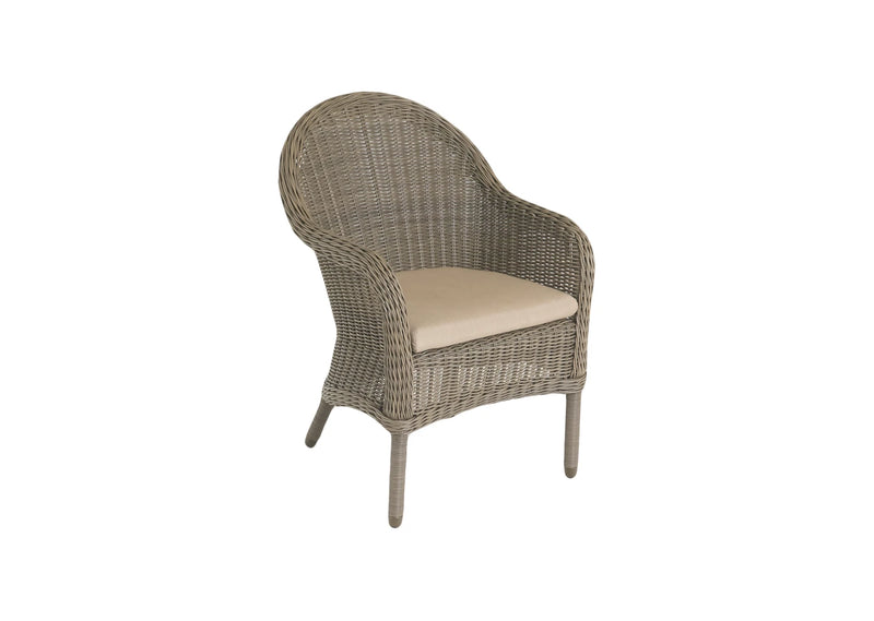 150cm Kensington Round Dining Table with 6 Dining Armchairs