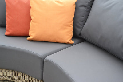 Kensington Curved Rattan Modular Sofa Set D (Without Coffee Table)
