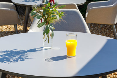 120cm Paris Volcano/Grey Round Dining Table