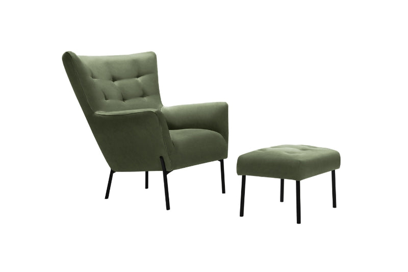 Victoria Armchair & Footstool
