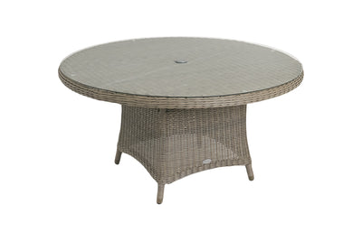 150cm Kensington Round Dining Table with 6 High Back Dining Armchairs