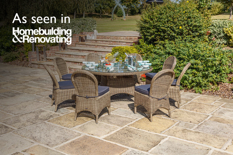 150cm Mayfair Round Dining Table with 8 Dining Chairs