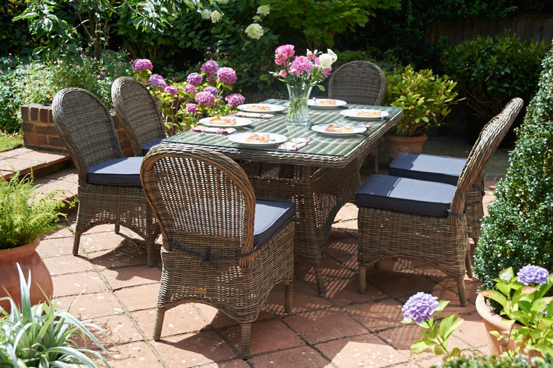 160cm Mayfair Rectangular Dining Table with 6 Dining Chairs