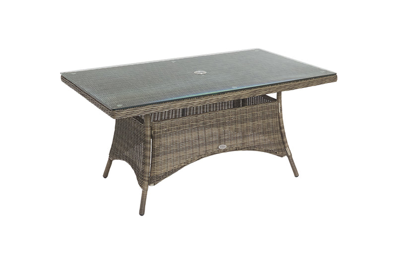 160cm Mayfair Rectangular Dining Table with 6 Dining Armchairs