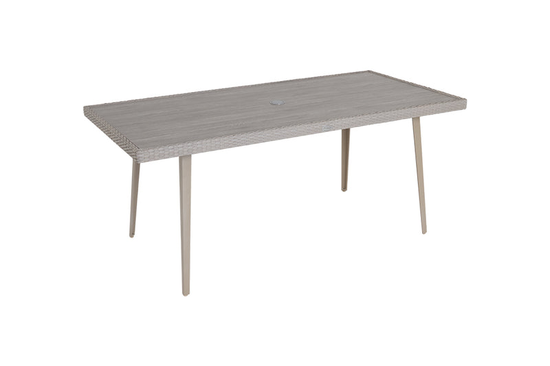 180cm Hampstead Rectangular Dining Table with 6 Dining Chairs - Stone