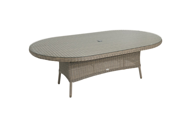 230cm Kensington Oval Table with 2 Dining Armchairs & 8 Dining Chairs
