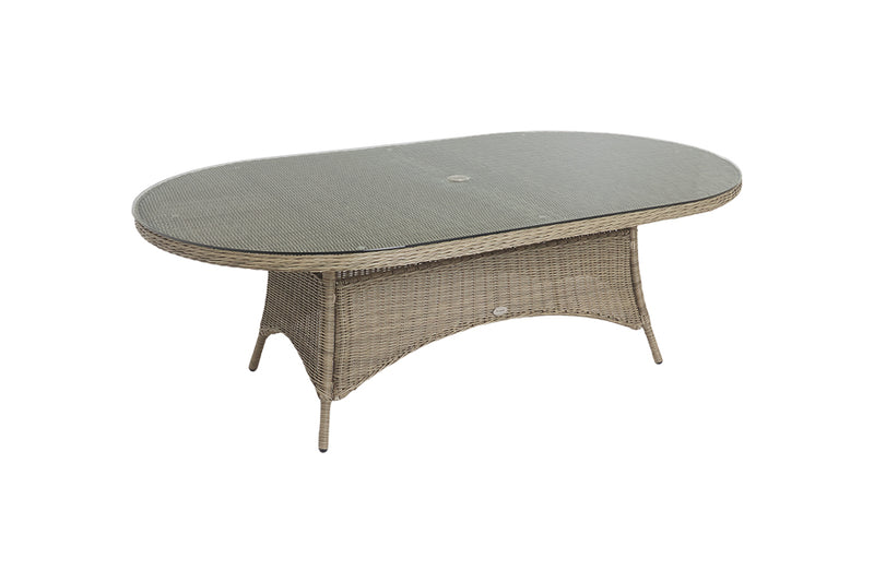 230cm Mayfair Oval Dining Table with 8 Dining Armchairs