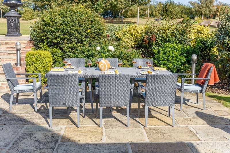 240cm Hampstead Grey Rectangular Dining Table