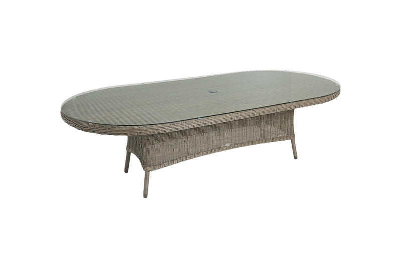 270cm Kensington Oval Dining Table with 2 Dining Armchairs & 10 Dining Chairs