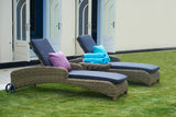 2 Mayfair Sun Loungers with Square Side Table