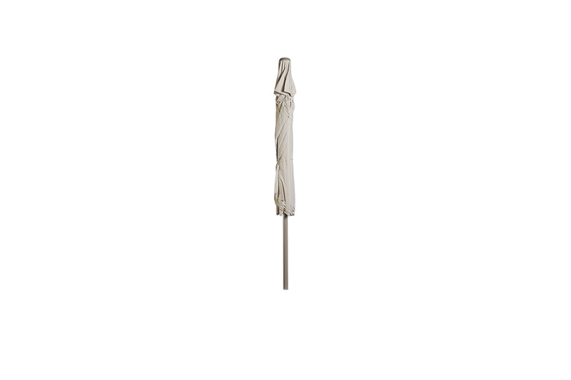 3.2m x 2.1m Deluxe Rectangular Aluminium Parasol - Almond