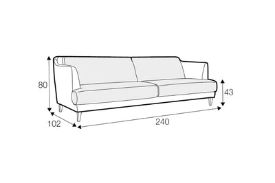 Wentworth Large 3 Seater - 2 Cushions