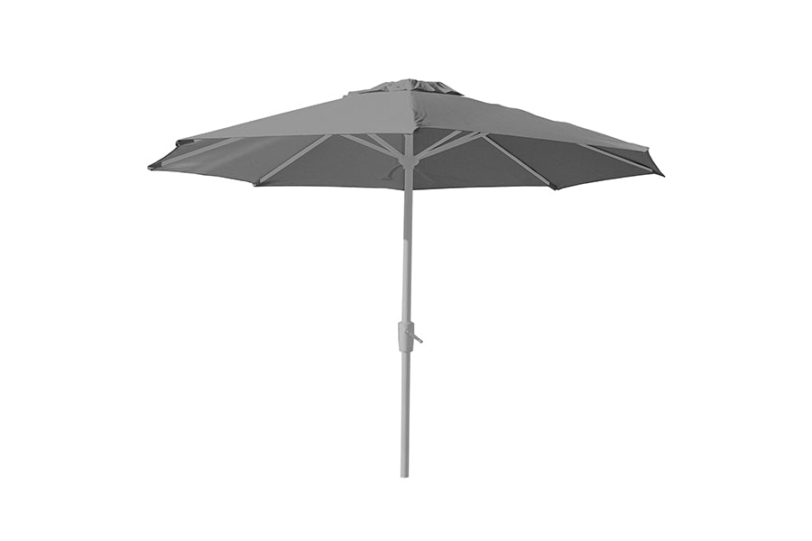 3m Deluxe Round Aluminium Parasol - Grey | Bridgman