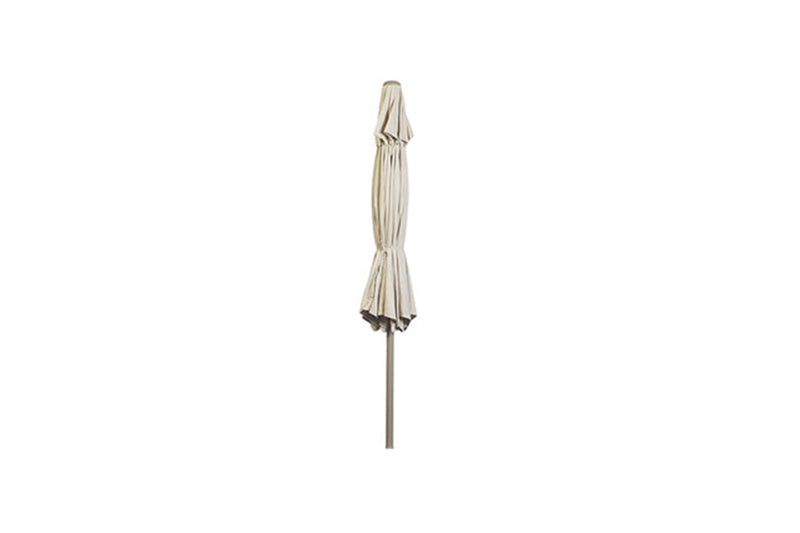 3m Deluxe Round Aluminium Parasol - Almond
