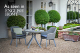 90cm Cliveden Round Dining Table with 2 Dining Armchairs