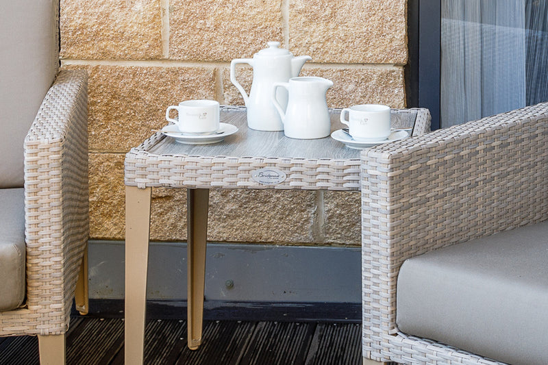 54cm Hampstead Stone Square Side Table