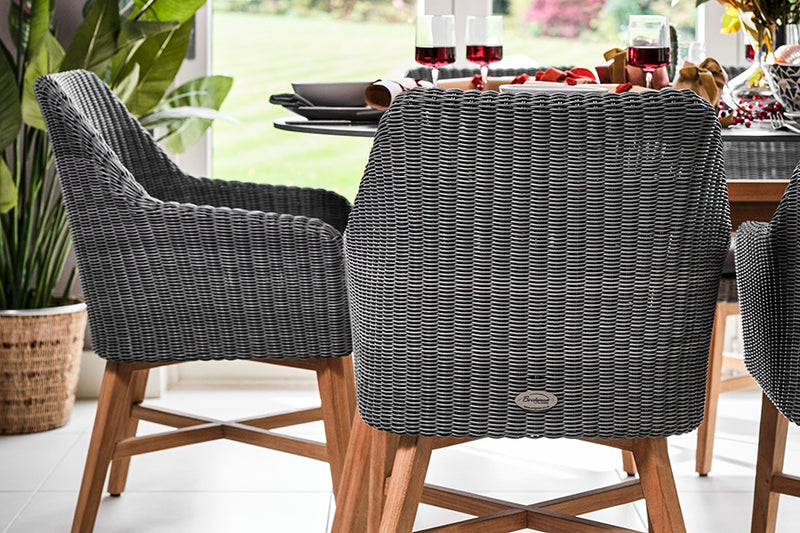 Cliveden Dining Armchair with Teak Legs