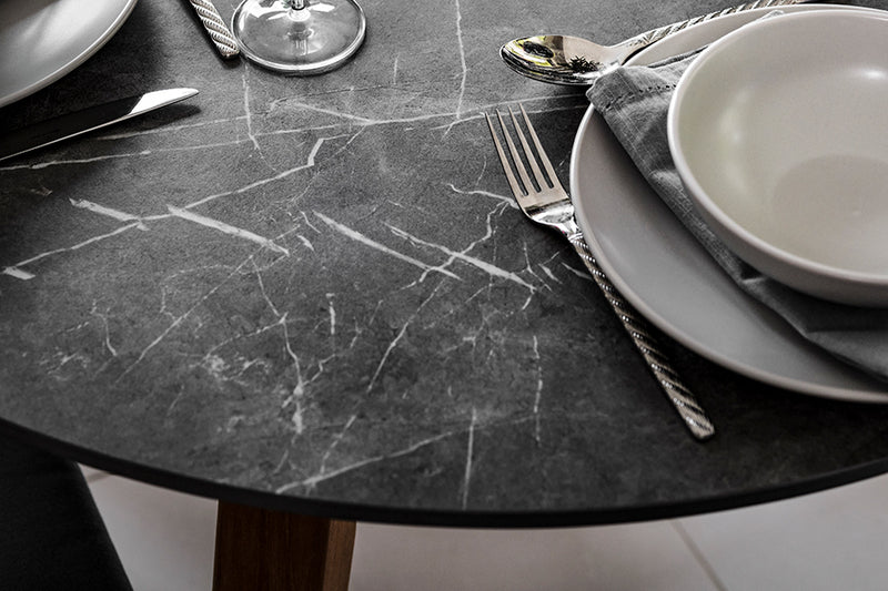 Bespoke Henley Porcelain Slate & Teak Dining Table