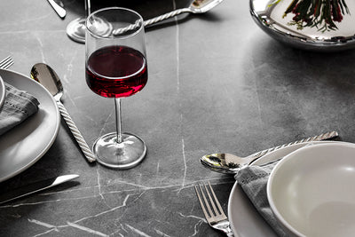 100cm Henley Porcelain Slate & Teak Round Dining Table