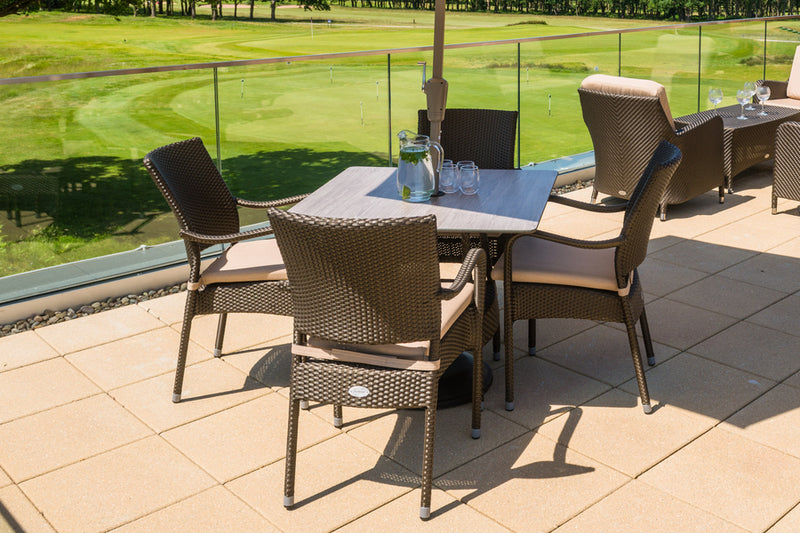 4 Windsor Bronze Stacking Armchairs