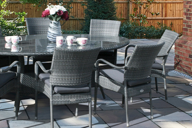 Windsor Grey Stacking Armchair
