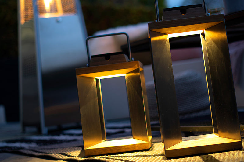 Myrtle Teak Solar Lantern