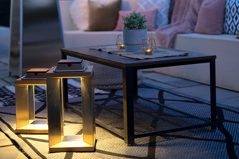 Myrtle Teak Solar Lantern
