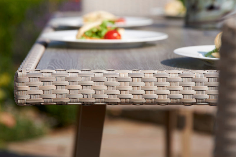 90cm Hampstead Stone Square Dining Table with 4 Stacking Armchairs
