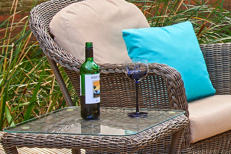 Marlow Lounge Armchair with Square Side Table