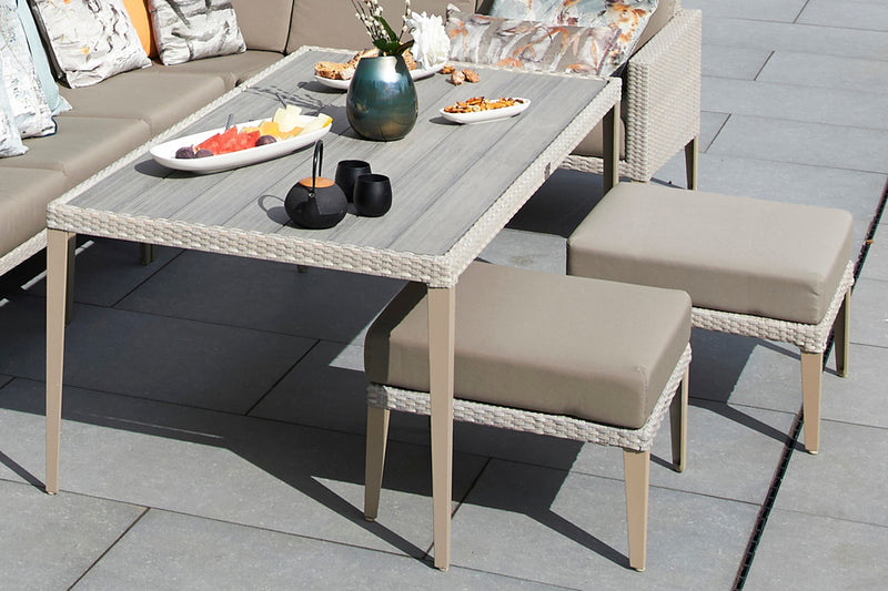 Hampstead Stone Rattan Modular Sofa Set E