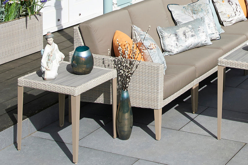 Hampstead Stone Rattan Modular Sofa Set E