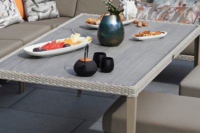 180cm Hampstead Stone Rectangular Low Dining Table