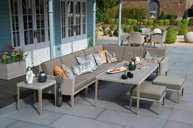 Hampstead Stone Rattan Modular Sofa Set E