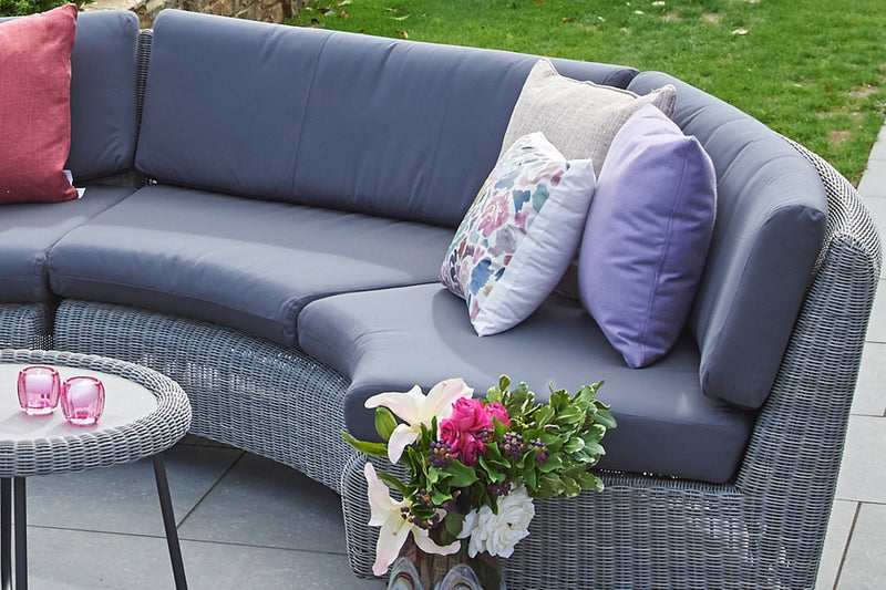 Cliveden Rattan Curved Modular Sofa Set E