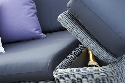 Cliveden Rattan Curved Modular Sofa Set C
