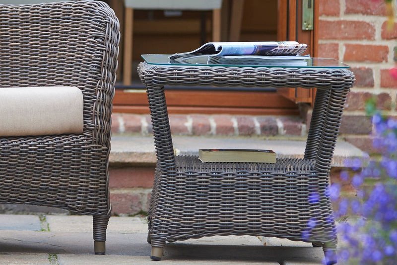 Marlow Lounge Armchair with Square Side Table