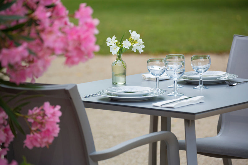 90cm Paris Volcano/Grey Square Dining Table
