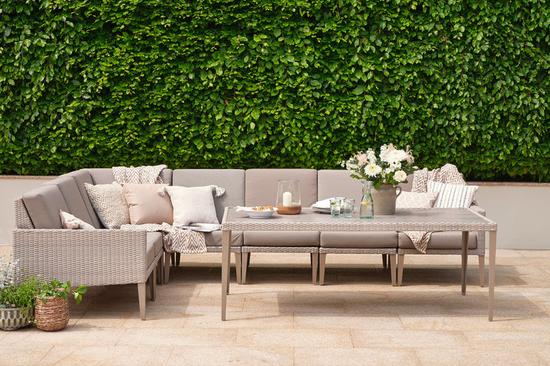 Hampstead Stone Rattan Modular Sofa Set C