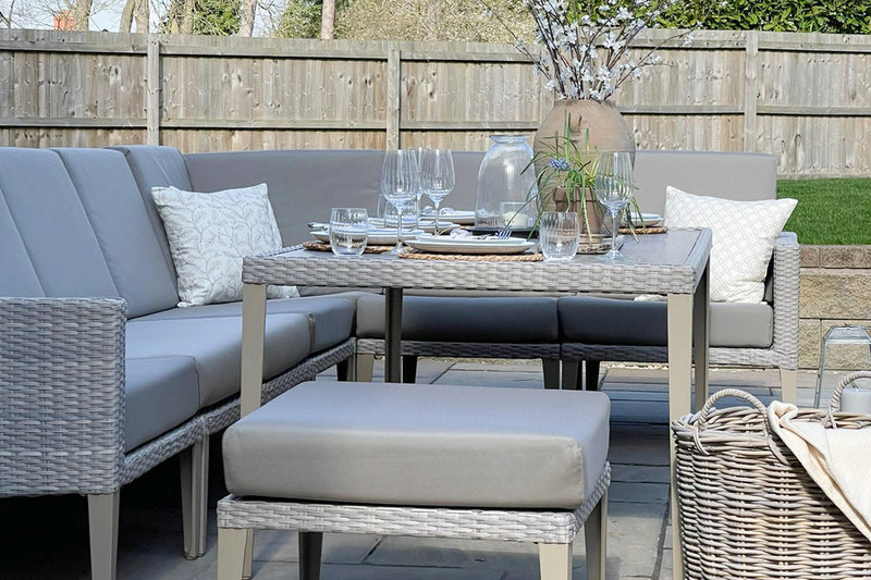 Hampstead Stone Rattan Modular Sofa Set B