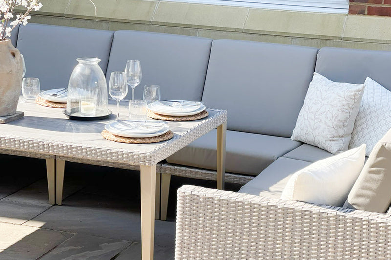 Hampstead Stone Rattan Modular Sofa Set C