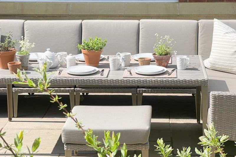 Hampstead Stone Rattan Modular Sofa Set B