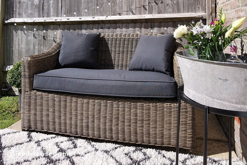 Mayfair 2 Seater Sofa with 2 Lounge Armchairs & Oval Coffee Table