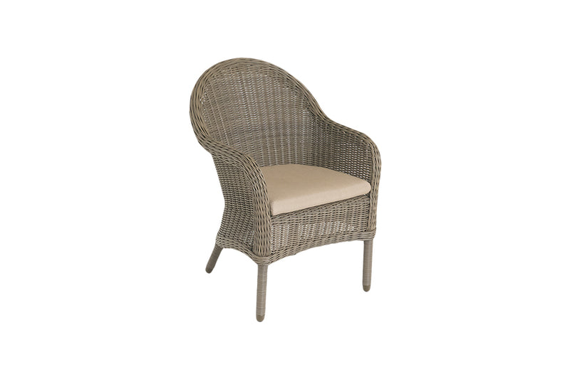 180cm Kensington Oval Dining Table with 6 Dining Armchairs
