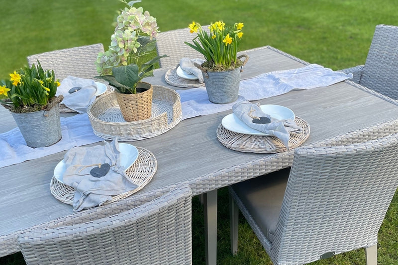 240cm Hampstead Stone Rectangular Dining Table