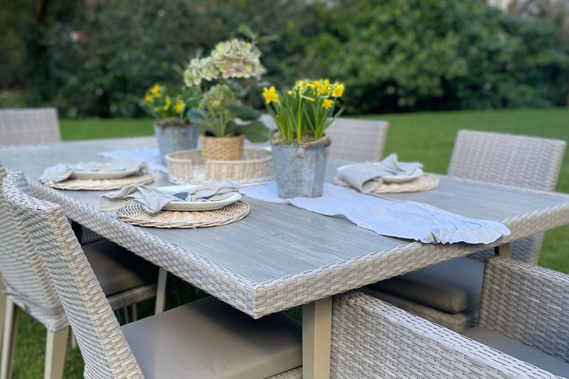 240cm Hampstead Stone Rectangular Dining Table