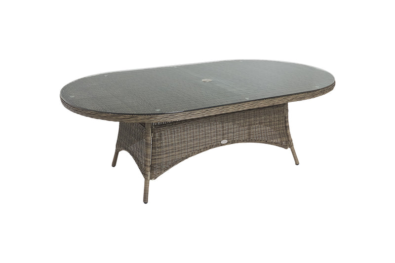 230cm Mayfair Oval Dining Table with 12 Dining Chairs