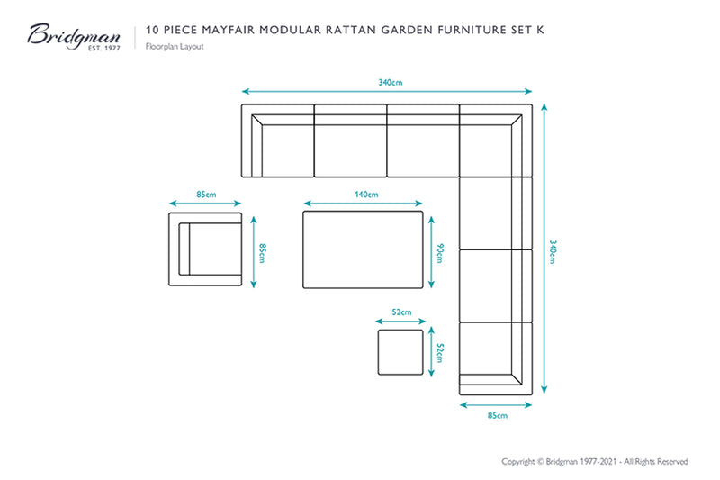 Mayfair Rattan Modular Sofa Set K
