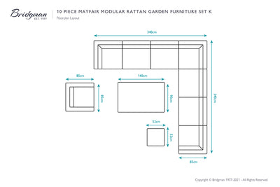 Mayfair Rattan Modular Sofa Set K