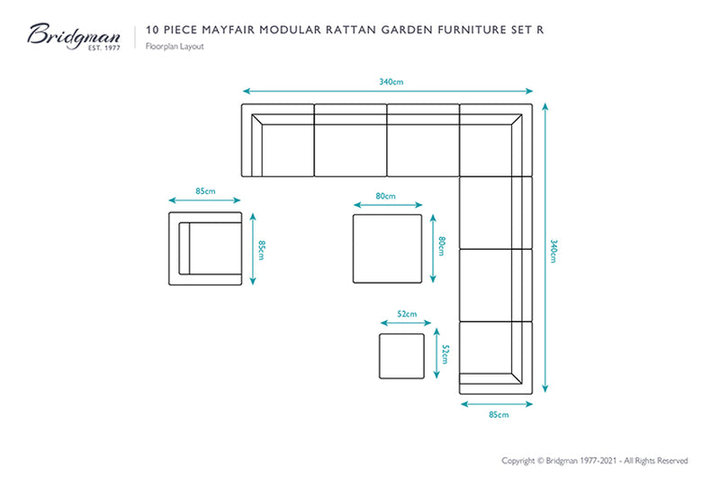 Mayfair Rattan Modular Sofa Set R