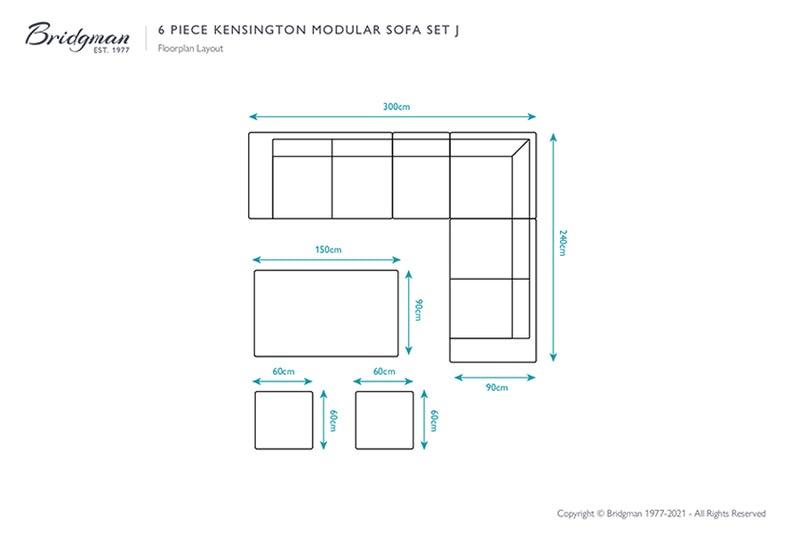 Kensington Rattan Modular Sofa Set J